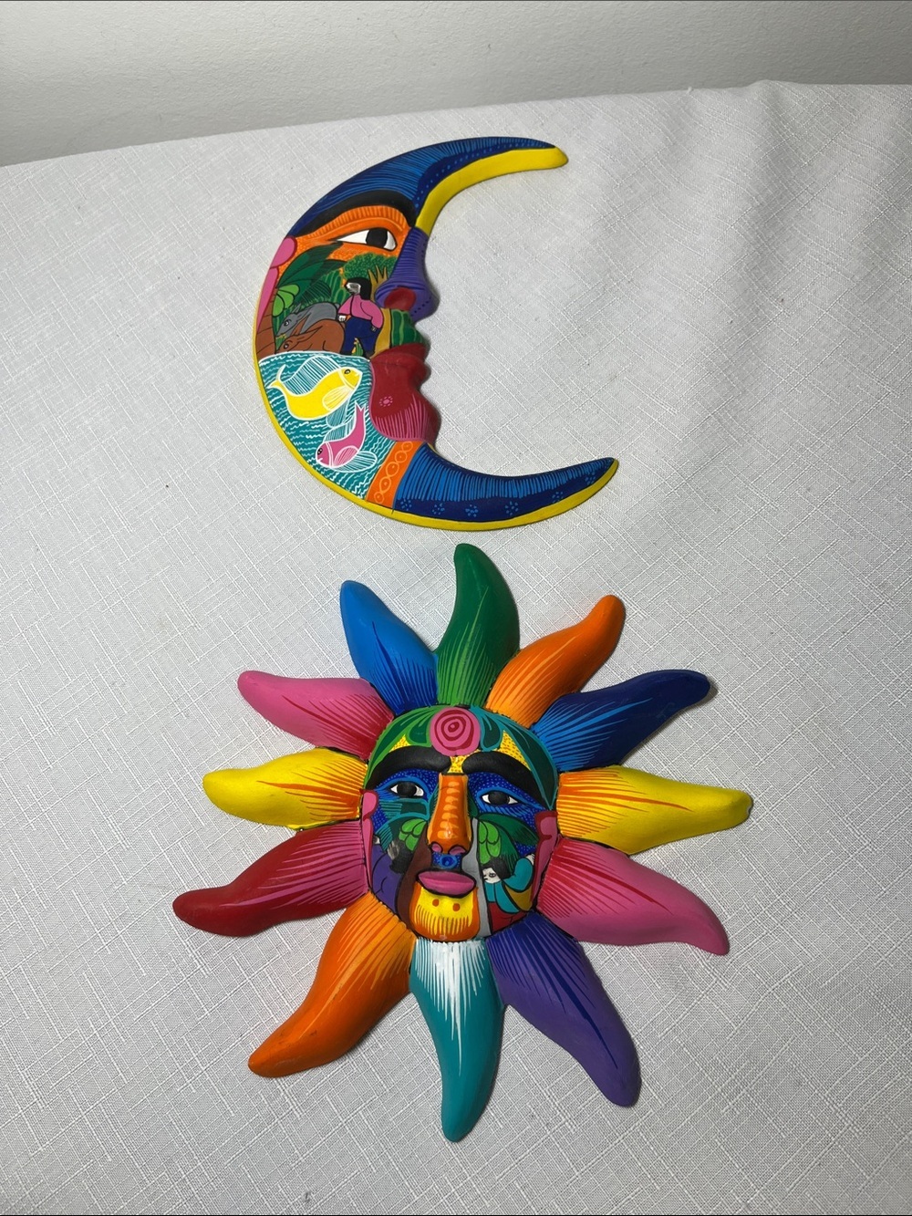 SOL Colorful Folk Art Sun Face Wall Decor - Vibrant
HAND PAINTED